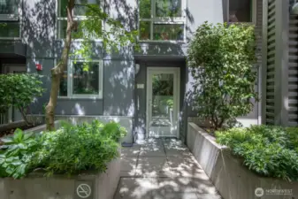 Secondary entrance just off the inner courtyard.