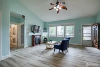 New LVP flooring throughout living space and all 3 bedrooms