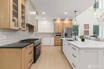 Quartz countertops.