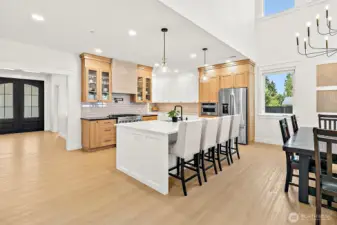 Open, airy floorplan.