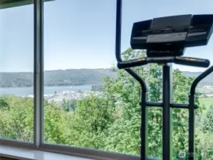 Workout goals: river views included.