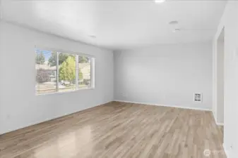 Living area not staged