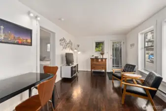 Ground floor living room, unit #1