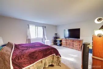 Generous primary bedroom