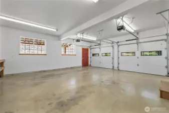 Generous sized attached  garage. Additional carport along the side.