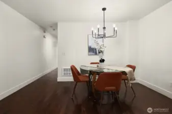 Dining Area with Hardwood Floors