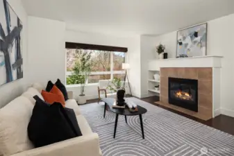 Gas Fireplace in Living