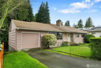 Garage and driveway parking.