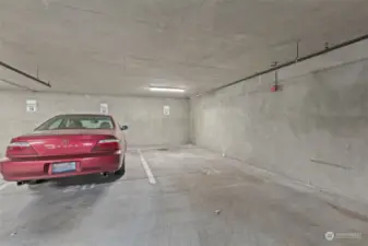 Secured garage parking