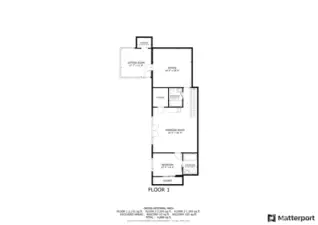 Lower level floor plan