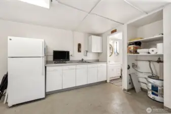 Functional Workshop Featuring Kitchenette and Ample Storage