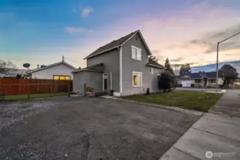 Functional Back Entrance and Parking Area for Everyday Ease