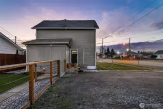 Off-Street Parking with Adjacent Fenced Yard  Off-Street Parking with Adjacent Fully Fenced Yard