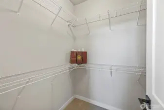 Primary closet