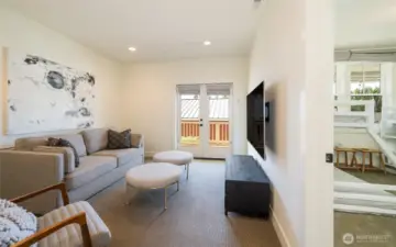 Basement rec room