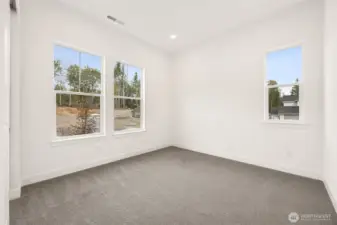 First two bedrooms joined by bathroom