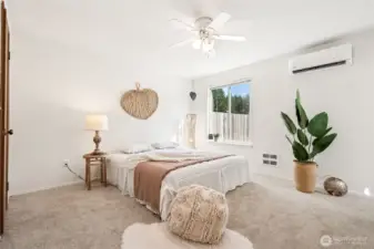 Spacious primary suite.