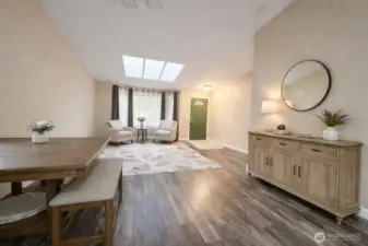 partially virtually staged