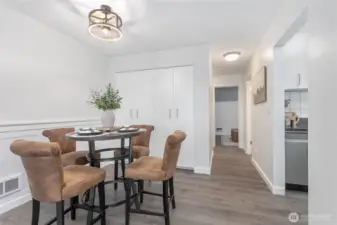 Dining Room with Storage Cabinets