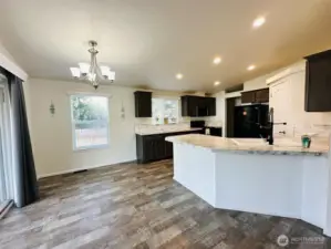 Nice dining area with slider leading to front porch