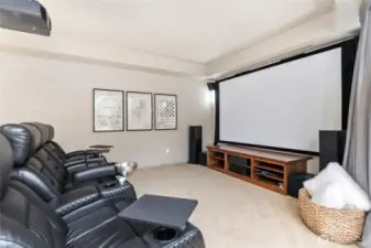 Media Room w/ custom equitment & theatre seats! All comes with the home!