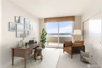 4th Bedroom 2nd Level (virtually staged)