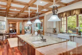 Butcher block is perfect for prepping those meals
