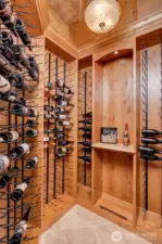 One of two wine rooms. This one is next to the butlers pantry