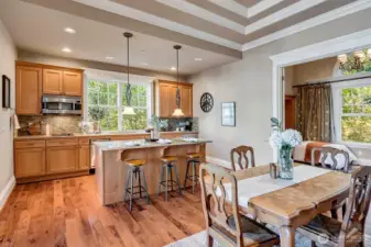 Kitchen and dining area