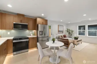 High end stainless steel appliances