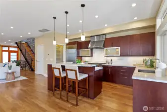 New pendant lighting.