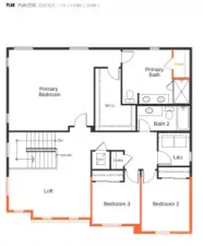 Floor Plan 2230-D 2nd Floor