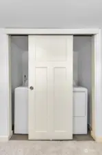 Laundry Closet for full size washer and dryer