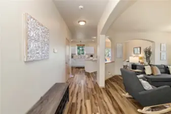 Main Floor Greets You With Laminate Hardwoods