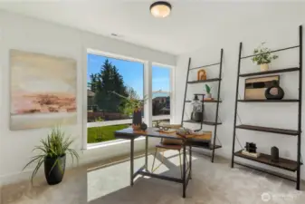 Staged photos are of the model home of the same floorplan within the Foxmoore community and are for visualization purposes only. Colors, finishes, and layout can and will vary.