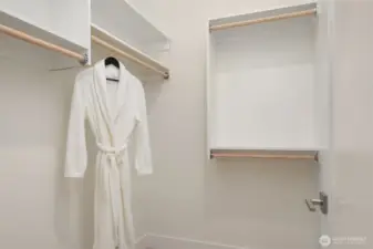 Primary closet