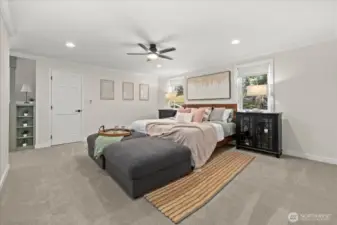 Dual walk-in closets - one behind this door, one located in the ensuite.