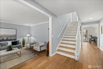 Open & inviting entrance - formal living to your left & formal dining to your right!