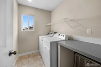 Laundry room with plenty of space!