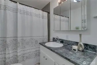 Main floor full bath.