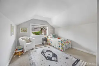 Upper floor bedroom with tons of charm and privacy located just off additional flex space.