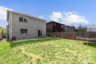 full fenced flat backyard