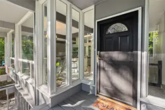Top of porch into front entry.