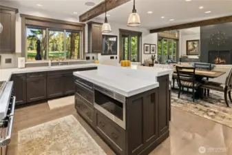 Kitchen view of main level floor plan