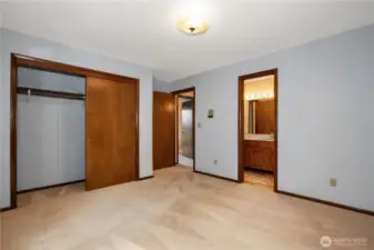 Second bedroom, with entrance into the hall bathroom.