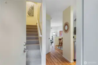 Spacious foyer and open main floor plan