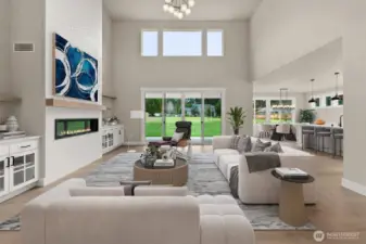 Photos of a previously built home with similar finishes that are virtually staged. Builder reserves the right to make changes to plans & specifications without notice. Features vary by plan. Buyer to verify square footage.