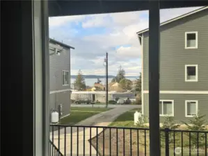 Water views from the dining area