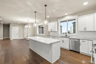Light & Bright Kitchen with Quartz Counters and Lots of Storage