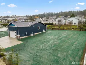 2-Car Attached Garage and Room for Potential Shop